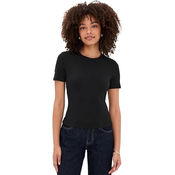 Veronica Beard Jean Women's Waldorf Tee, Black, XS at Amazon